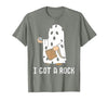 Funny Halloween Vibes Trick Or Treating I Got A Rock Funny Halloween Trick Or Treating Ghost T-Shirt - size chart