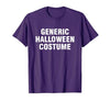 Generic Halloween Costume T-Shirt - size chart