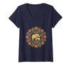 Mademark Women's Mother Elephant Nudging Newborn Calf Maternity V-Neck T-Shirt - Women - size chart