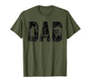 Fishing Gifts for Dad Father's Day Fisherman Fishing Dad Birthday Classic Bold Font Fish Daddy T-Shirt - size chart
