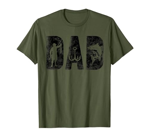 Fishing Gifts for Dad Father's Day Fisherman Fishing Dad Birthday Classic Bold Font Fish Daddy T-Shirt - size chart