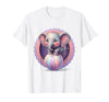 Mademark 1st Grade Pink Elephant Circus Ball Design T-Shirt - Men - size chart