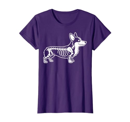 Halloween Corgi Skeleton Spooky Costume Corgi Skeleton Halloween T-Shirt - size chart