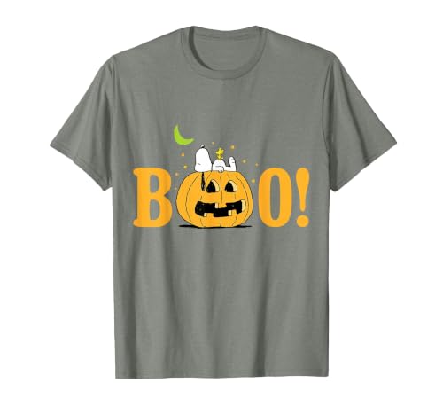 Peanuts Halloween Boo Pumpkin T-Shirt - size chart