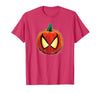 Marvel Spider-Man Halloween Spooky Pumpkin Jack-o'-Lantern T-Shirt - size chart