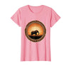 Mademark Elephant Silhouette Glowing Safari Sunset T-Shirt - Women - size chart