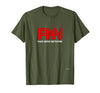 Fake News Network #fakenews Funny Trump Halloween Costume T-Shirt - size chart