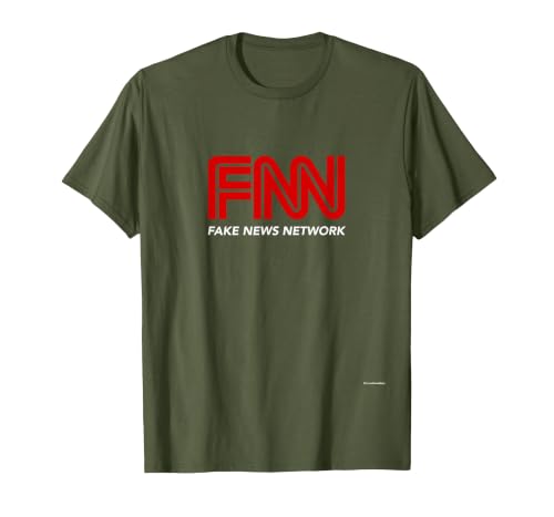 Fake News Network #fakenews Funny Trump Halloween Costume T-Shirt - size chart