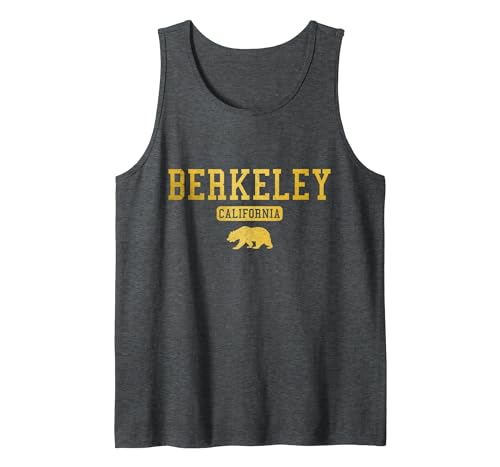 Berkeley California - Apparel & Gifts Berkeley California Bear Pride Vintage Tank Top - size chart