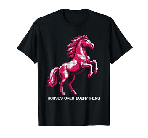 Mademark Horses Over Everything Equestrian Women Design T-Shirt - Men - size chart