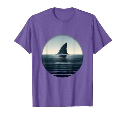 Shark Tail Disappearing Into Dark Water T-Shirt
