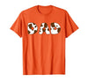 Cow Print For Family Matching Outfits DAD Cow Brown White Animal Print, Cow Pattern Farmer DAD T-Shirt - size chart