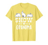 Show Rabbit Grandma T-Shirt — design detail