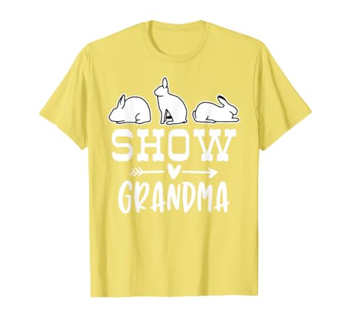 Show Rabbit Grandma T-Shirt — design detail