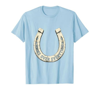 Mademark Horses Over Everything Equestrian Design T-Shirt - Men - size chart