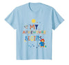 Paddington Bear & Pigeonton My Adventure Begins Kids T-Shirt - size chart