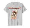 Mademark Hanging Around Doing Nothing Funny Monkey Design T-Shirt - Men - size chart