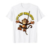Mademark Eat Sleep Swing Repeat Monkey Graphic Design T-Shirt - Men - size chart