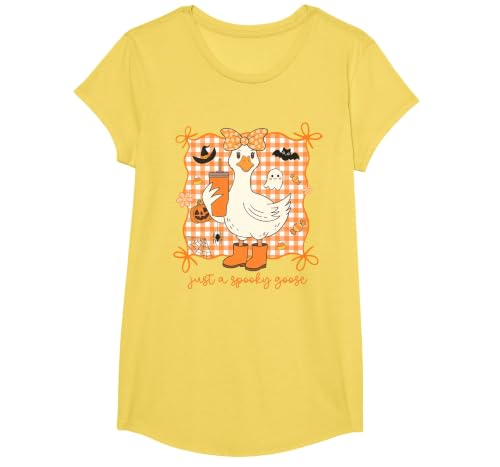 Just A Spooky Goose Halloween Goose Just A Spooky Goose Halloween Silly Goose Funny Halloween T-Shirt - size chart