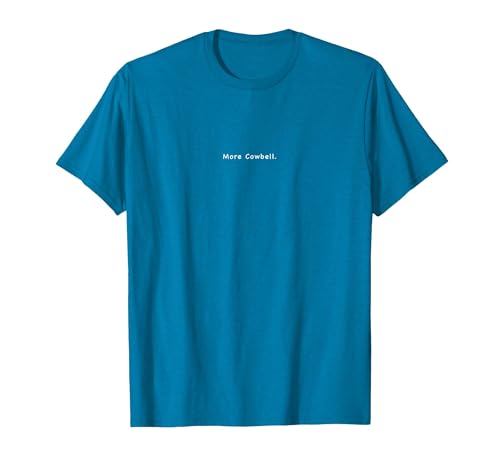 Charming Rebels Co. More Cowbell T-Shirt - size chart