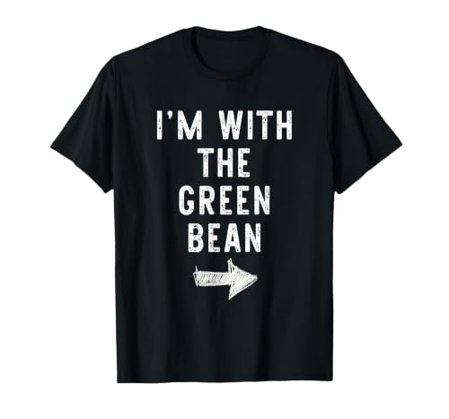 Im With The Green Bean Halloween Costume I’m with The Green Bean Funny Halloween Couple Costume T-Shirt - size chart