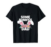 Some Bunny's Dad, Funny Cute Rabbit Family Birthday T-Shirt — design detail
