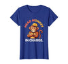 Mademark Head Monkey In Charge Circus Boss Design T-Shirt - Women - size chart