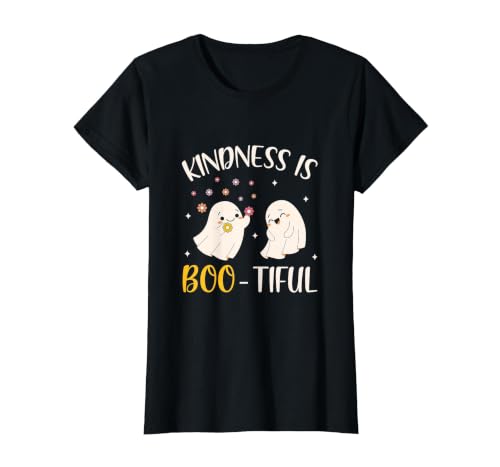 Halloween Costume Teacher Kindness is Boo Tiful Teacher Cute Ghost Halloween Costume T-Shirt - size chart