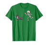 Pitbull Halloween Costume Funny Pitbull Skeleton Hand Halloween T-Shirt - size chart