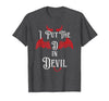 I Put the D in Devil Tees I Put the D in Devil Funny Halloween Matching Couple T-Shirt - size chart