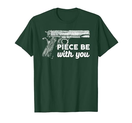 Gun Lover Cool Man Tee Piece Be with You 2nd Amendment Gun Lover Cool Man T-Shirt - size chart