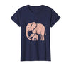 Mademark Mama Elephant Trunk Wrapped Around Baby T-Shirt - Women - size chart