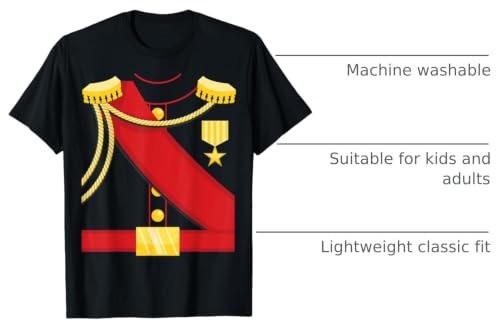 Prince Halloween Great Gift Costume Co. Prince Costume Funny Charming Prince Tee for Kids & Adult T-Shirt - size chart
