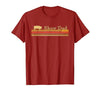 Showing Cattle T-Shirts And Apparel Show Dad - Fun Distressed Look for Showing Pigs T-Shirt - size chart