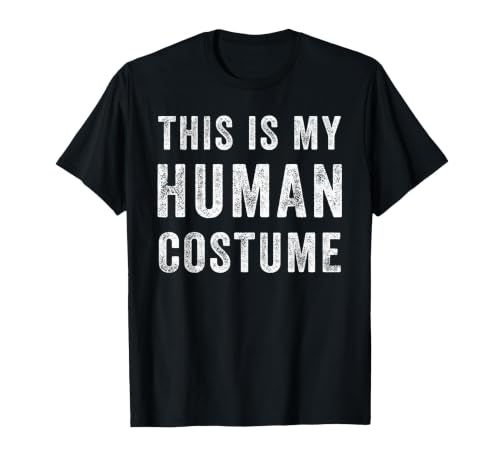 Funny Halloween Pumpkin Tee Gifts This is My Human Costume Funny Halloween Shirt Top - size chart
