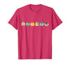Disney Princess Pumpkins Fall Autumn Lineup of Princesses T-Shirt - size chart