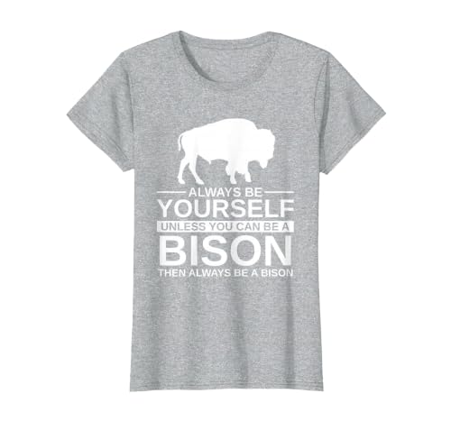 Bison Gift Bison Lover Accessories & Buffalo Stuff Cool Bison Design for Men Women Buffalo Animal Lovers Bison T-Shirt -