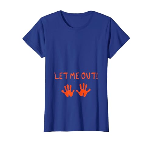 Halloween Pregnancy Costume Funny Tees Let Me Out Halloween Pregnancy Costume Baby Funny T-Shirt T-Shirt - size chart