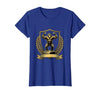 Mademark Monkey Flexing Muscles on Gym Podium T-Shirt - Women - size chart