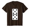 Fun and Easy Halloween Costume T-Shirts - Dominoes Double Five Dominoes Halloween Costume 5 Domino Game T-Shirt - size chart