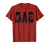 Fishing Gifts for Dad Father's Day Fisherman Fishing Dad Birthday Classic Bold Font Fish Daddy T-Shirt - size chart
