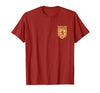 SCOTLAND COAT OF ARMS LION SCOT SCOTTISH Scottish Lion Emblem Scotland Flag Coat of ARMS Independence T-Shirt - size chart