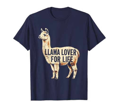 Mademark Llama Lover For Life Peru Graphic Design T-Shirt - size chart
