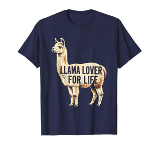 Mademark Llama Lover For Life Peru Graphic Design T-Shirt - size chart