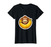 Mademark Monkey Eating Oversized Banana Slice Graphic T-Shirt - Women - size chart
