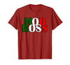 Italian Yeah B Mob Boss Italian Flag 1920s Costume Mafia Party T-Shirt - size chart