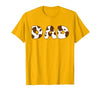 Cow Print For Family Matching Outfits DAD Cow Brown White Animal Print, Cow Pattern Farmer DAD T-Shirt - size chart