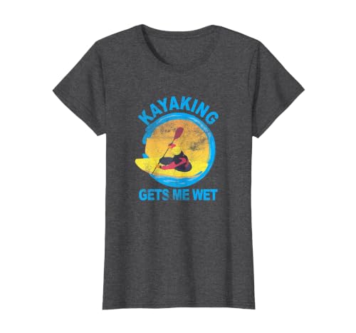 Groundhog Tees Kayaking Gets Me Wet Halloween Funny T-Shirt T-Shirt - size chart