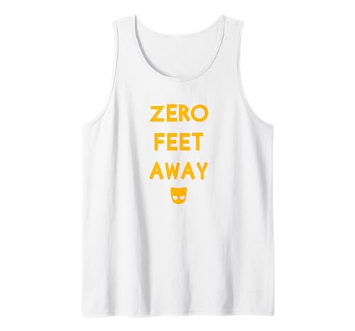 IfYouKnowYouKnow Zero 0 Feet Away Funny Gay Cruising Tank Top - size chart