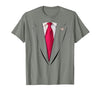 USA Trump Suit T-shirt Easy Halloween Costume USA President Trump Suit Easy Halloween Costume T-Shirt - size chart